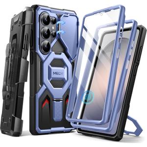 TONGATE Magnetic Stand for Samsung Galaxy S26 Ultra Case, Compatible with Magsafe, [Camera Cover & 2 Front Frames][Military Drop Protection] S26 Ultra Case Built-in Screen Protector & Belt Clip, Blue