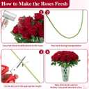 150 Pcs Roses Artificial Flowers, Silk Crimson Burgundy Artificial Flowers Petals Long Stem Roses for Wedding Bouquet Home Party Decor