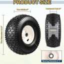 15x6.00-6 Lawn Mower Tire Wheel for Riding Mower Tractor Tire