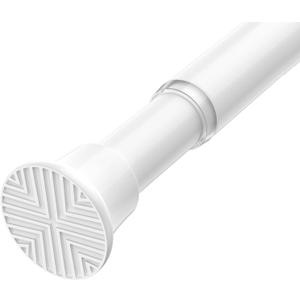 1PCS Spring Tension Curtain Rods 32 to 72 Inch White Tension Rod Spring Tension Rod long Curtain Rod Tension Adjustable Curtain Rods for Kitchen
