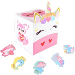 3 x Valentines Day Boxes for Kids,Valentines Day Cards for Boys Girls Classroom Exchange Prizes Party Favors - 1 Mailbox, 32 Cards, 1 Teacher Card (Style-01)
