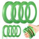 Epakh 4 Pack Painters Tape, Pinstripe Masking Tapes in 1/16, 1/8, 1/4 and 1/2 Inch Wide Suitable for Multi-Surface Automotive DIY Painting Labeling Arts Crafts Car Spray General Purpose(Green,52 yd)