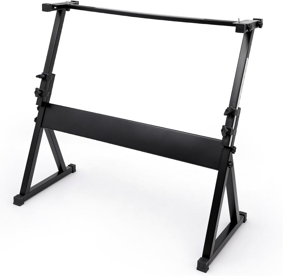 Z Style Keyboard Stand, Adjustable Digital Piano Stand,Keyboard Music Stand, Piano Keyboard Stand, Fits 54-88 key Electric Pianos, with Locking Function