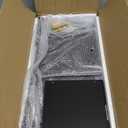 WOPITUES Floating Shelves for Wall with Cube Shelf, Wall Shelves with Metal Rail for Bathroom Decor, Bathroom Organizers and Storage, Over Toilet Shelves for Toilet Paper-Black (15.7 inch)