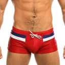 Taddlee Sexy Swimwear Men's Swimsuits Swim Boxer Briefs Square Cut Bathing Suits, L