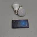 Smart Led Light-Bulb Dimmable with Remote-Control E27 9W Light Bulbs Adjustable Color Temperature (Warm/Cool) and Brightness, 2 Pack (2 Bulbs + 1 Remote)