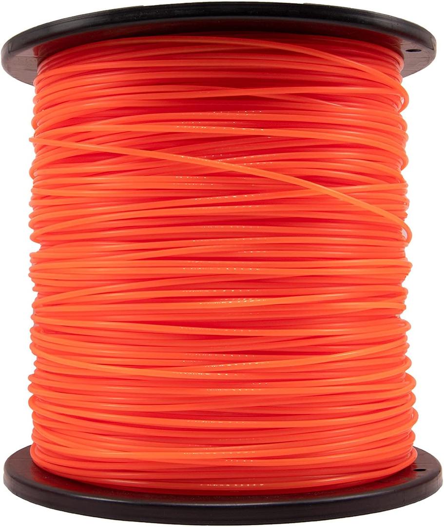 095 Trimmer Line, 095 Weed Eater String, 0.095" Weed Wacker String, Commercial Grade Round Nylon String Trimmer Line .095 Replacement For String Trimmer Weed Trimmers .095"-1480ft-5lb-Spool(Orange