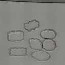 10 Pieces Plaque Frame Cookie Cutter Stainless Steel Biscuit Cutter Fondant Cake Decorating Tools and 6 Pieces Sugar Stirring Pins for Kitchen Baking