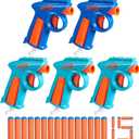 Nerf N Series Party Pack, Includes 5 N Series Flex Blasters, 15 N1 Darts Compatible Only N Series Blasters, Ages 8+ 