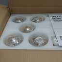 Siljoy 23.6" Gold Ceiling, Gold Fandelier Ceiling Fans with Light, Modern Retractable Ceiling Fan with Lights, 10-Light Glass Bubble Chandelier Fan Remote Control for Bedroom Nursery Living Room