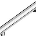 Neodrain 24-Inch Offset Linear Shower Drain with Tile Insert Grate Cover, Brushed 304 Stainless Steel Rectangle Side Outlet Shower Floor Drain, Adjustable Leveling Foot, Hair Strainer/Catcher