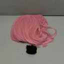 WildCos Short 12 Inches Straight Synthetic Cosplay Wig for Women (Light pink)