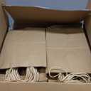 XPCARE 200Pack Paper Bags 8x4.5x10 Inch, Plain Medium Paper Bags with Handles Bulk, Kraft Paper Gift Bag, Retail, Party, Shopping, Favor Bag (Brown), 1 count