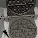 bella Flip-n-Store Waffle Maker with EverGood Ceramic Nonstick Coating, Fits-anywhere Kitchenware, Power Indicator Light, Cool Touch Handle & Cord Wrap, 7 Wide & 1" Deep Plates, 1000 Watt, Oatmilk