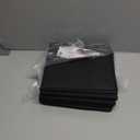 StorageWorks Black Storage Cubes, 11-inch Leather Bins with Handle, Cube Organizer Baskets for Shelves and Closet, Collapsible Storage Bins, 4-Pack