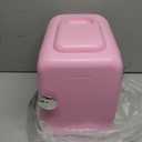 CROWNFUL Mini Fridge, 4 Liter/6 Can Portable Cooler and Warmer Personal Refrigerator for Skin Care, Cosmetics, Beverage, Food,Great for Bedroom, Office, Car, Dorm, ETL Listed (Pink)