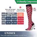 QUXIANG Copper Compression Socks for Women & Men Circulation (8 Pairs) - Best for Running Athletic Cycling - 15-20 mmHg (M)