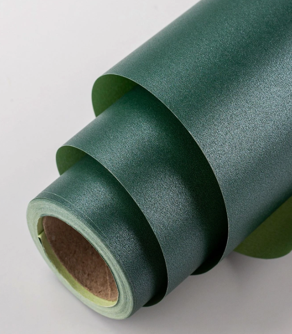 Dark Green Matte Gift Wrapping Paper Mini Roll 17in x 33ft Pearly-Lustre