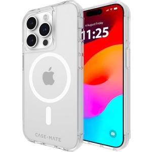 Case-Mate Tough iPhone 15 Pro Case - Clear [12ft Drop Protection] [Compatible with MagSafe] Magnetic Phone Case for iPhone 15 Pro 6.1", Shockproof Cover with Anti Yellowing, Anti Scratch Tech