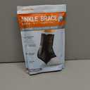 WHCOOL Slim-Fit Ankle Brace for Sprained Ankle, Quick Lace Up Ankle Support for Women Men with 2 Auto-Shaped Pads, Air Fabric Cool Ankle Stabilizer for Injury Recover, Running,Sports, M(12-13)