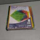 8-Tab Dividers for 3 Ring Binder, 48 Count Binder Dividers with Pockets, Subject Dividers, 3-Hole Plastics Sheets Protectors for US Letter Size in 0.5", 1",2" Binders, Vibrant 8 Color, 6 Packs