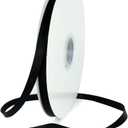 TONIFUL 3/8 Inch x 100yds Black Satin Ribbon Thin Solid Fabric Ribbons Roll for Gift Wrapping Invitation Floral Hair Balloons Craft Sewing Party Wedding Halloween Decoration Valentine's Day Bouquet