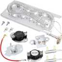 Dryer Heating Element Kit Fit for Whirlpool WED5605MW0 WED5600XW1 WED5600XW0 WED8000DW4 WED5620HW1 WED5500XW0 WED8127LW1 WED5550XW0 WED5500XW1 WED560LHW1 WED5610XW1