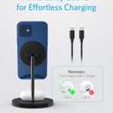Anker iPhone 16 Wireless Charging Stand, PowerWave 2-in-1 Magnetic Stand Lite with USB-C Cable, for iPhone 16/16 Pro/16 Plus/16 Pro Max/15/14/13 Series, AirPods 2/Pro (No AC Adapter)