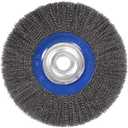 183050B - 12" x 1-3/4" x 2", 1/2", 5/8" Crimped Wire Wheel, .014 Carbon Steel