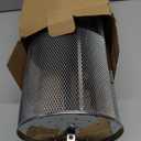 Rotatable Grilled Cage Air Fryer Oven Basket,360 Degree Heating Rotating Cages Rotisserie Basket for Baking Nuts, Coffee Beans, Peanut or BBQ Roaster Tool, Food Grade Stainless Steel (180mm*300mm)