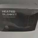 Heated Electric Blanket Queen Size - 84" x 90" Heating Blanket with Dual Control, 10 Heating Levels & 8 Hours Auto Off, Soft Warm Flannel Blanket, Christmas Birthday Gifts for Senior Grandma