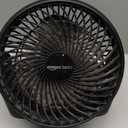 Amazon Basics Air Circulator Desk Fan for Bedroom, Home and Office, 90-Degree Tilt Head, 3 Speed Settings, Cooling, 35 Watts, Black, 11.1"W x 6.3"D x 10.9"H