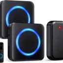 Wireless Doorbell Chime - Compatible with Blink Video Doorbell and Blink Video Doorbell (2nd Gen) (1 Video Doorbell Extender 2 Receiver (Black)