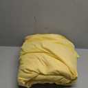 Duvet Cover Cal King Size - Extra Soft Cal King Size Duvet Cover - Lightweight, Breathable, Easy Care & Fade Free w/Zipper Closures & Ties - 104" x 98" Inches - (Yellow) Comforter Not Included