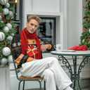Ugly Christmas Sweater for Men & Women  Funny Vodka Bottle Pullover for Holiday, Party or Gag Gift (Medium, Tropical)