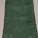 Biscaynebay Christmas Hunter Green Tablecloth Rectangle Tables 60x102 Inch-Fabric Xmas Holiday Winter Table Cloth-Jacquard Damask Poinsettia Modern Table Cover for 6 ft Kitchen Dinner Banquet Parties