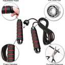 Redify Jump Rope,Jump Ropes for Fitness for Women Men and Kids,Speed Jumping Rope for Workout with Ball Bearings,Adjustable Skipping Rope for Exercise&Slim Body at Home School Gym