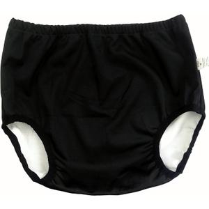 Adult Diaper Covers Waterproof, Reusable Plastic Rubber Pants for Incontinence, Leak Proof Protective Underwear Overnight (Black, L)