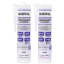 All-Weather Sealant Waterproof Caulking Seal 2-Pack Clear, Caulking Sealant for Kitchen, Bathroom, Marine, Door and More