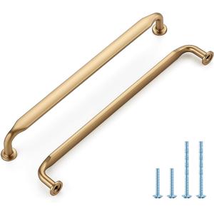 HOME EDIT 20 Pack 7-1/2 Inch Champagne Bronze Cabinet Handles Solid Zinc Alloy Pulls for Kitchen, Bathroom, Dresser & Closet Cabinets Hardware