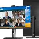 CUNPU 27" Monitor with Camera, 5MP Webcam QHD Monitor with Mic & Speakers