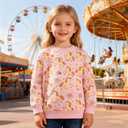 Girls Cotton Crewneck Sweatshirt  Toddler Girls Kid Graphic Shirts, 4Y