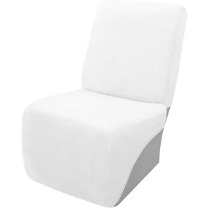 Arfntevss Sectional Recliner Couch Covers Velvet Corner Sectional Sofa Cover for Reclining Couch Stretch Soft L Shape Recliner Slipcover Washable Additional Seat Protector (1 Seat Cover, White)