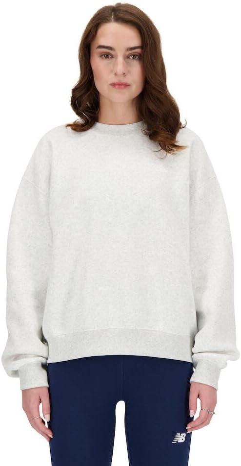 New Balance Women's Sport Essentials Fleece Hoodie, Ash Heather, XSmall