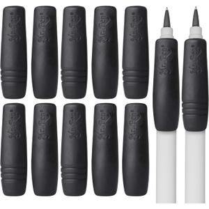 Mr. Pen- Pencil and Pen Grips, 12 Pack, Black, Pencil Grips for Adults, Rubber Pencil Grips, Pen Grips for Adults with Arthritis, Ergonomic Pencil Grip, Pen Gripper