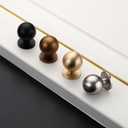 Asidrama 10 Pack Champagne Bronze Kitchen Cabinet Knobs, Cabinet Knobs Kitchen Cabinet Hardware for Cupboard Drawer Knobs Dresser Knobs