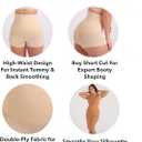 SHAPERMINT Tummy Control Shapewear - Body Shaper Tummy Control Boyshort, Body Shaper for Women, Plus Size Shapewear (Black)
