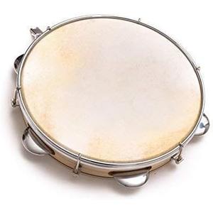 Capoeira Leather Pandeiro Drum Tambourine Samba Brasil Wood Music Instrument 8"