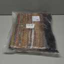 HF by LT Tucson Leather Placemats, 13 x 19 inches, Set of 4, Handwoven Recycled Leather and Soft Cotton, Brown