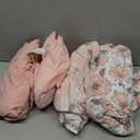 The Peanutshell 4-Pack Fitted Organic Crib Sheet Set - Soft & Breathable Baby Girl or Boy Crib Sheets, 100% Jersey Cotton Nursery Decor, Fit for Standard Mattress Cover- Cottage Floral